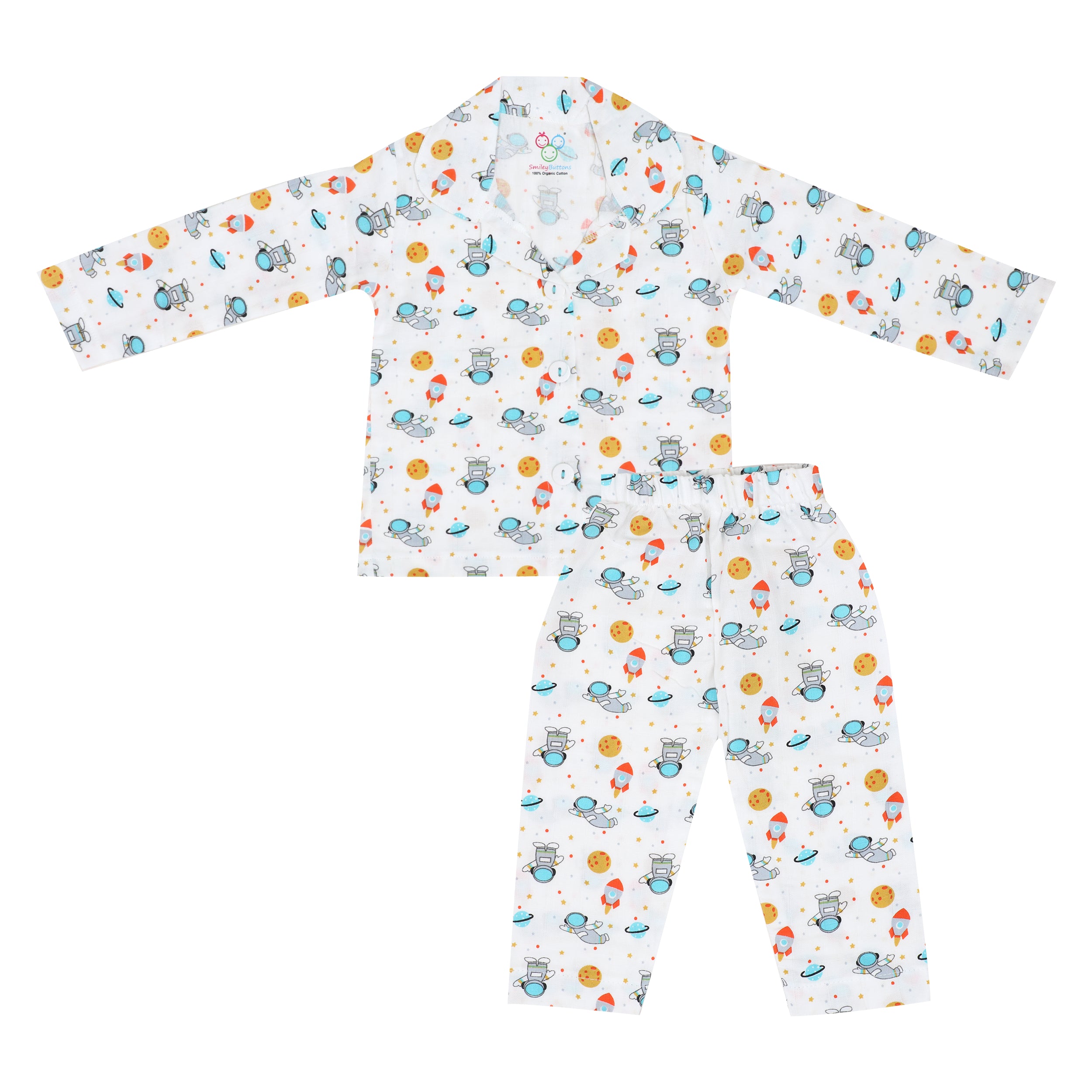 Muslin Pyjama | Night Suits - Cosmic Voyager